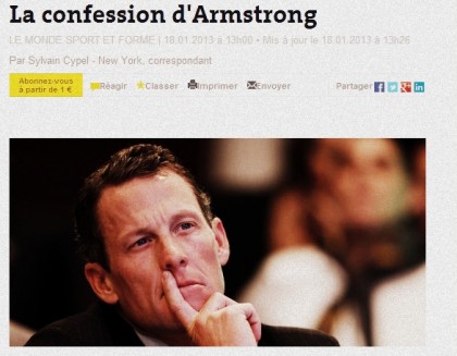 Et Armstrong s&rsquo;est confessé