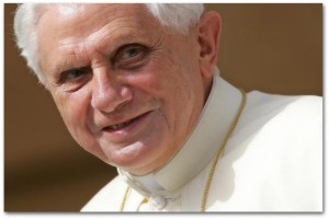 Pope Benedict XVI arrives to lead his weekly general audience in Saint Peter's Square at the Vatican