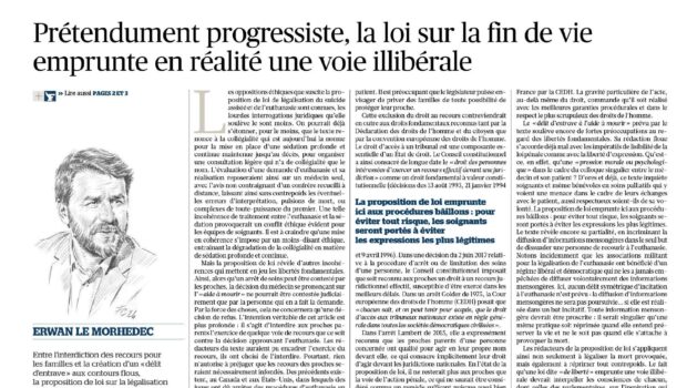 Fin de vie : une « loi de liberté » illibérale
